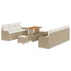 vidaXL Conjunto de Sof&aacute; de Jardim 10 unid. 9-N&uacute;mero de lugares