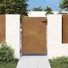 vidaXL Port&atilde;o de jardim 85x125 cm a&ccedil;o corten