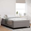vidaXL Cama Box Cinzento-acastanhado 120 x 190 cm tecido