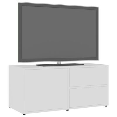 vidaXL Móvel de TV 80x34x36 cm contraplacado branco