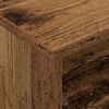 vidaXL Mesa Lateral com Rodas Madeira antiga 50,5 x 50 x 30 cm