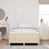 vidaXL Cama Box com colch&atilde;o Branco e Creme 120 x 190 cm Poli&eacute;ster