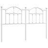 vidaXL Cabeceira de substitui&ccedil;&atilde;o 135 cm metal branco