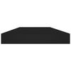 vidaXL Prateleiras para estante 4 pcs 40x10x1,5cm contraplacado preto