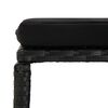 vidaXL 11 pcs conjunto jantar exterior com almofad&otilde;es vime PE preto