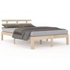 vidaXL Estrutura de cama sem colch&atilde;o 140x200 cm madeira maci&ccedil;a