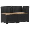 vidaXL Sof&aacute; de Jardim 2 Lugares com Almofadas Look Rattan 2 lugar PP