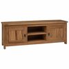 vidaXL M&oacute;vel de TV 110 x 30 x 40 cm Natural Madeira de Teca S&oacute;lida