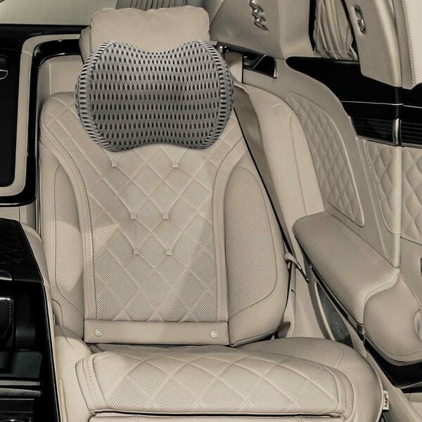 vidaXL Travesseiro para o Pesco&ccedil;o Cor s&oacute;lida Cinzento 31 x 22 x 13 cm