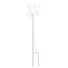 vidaXL Luz de Natal com estaca LED dobr&aacute;vel 57 cm branco