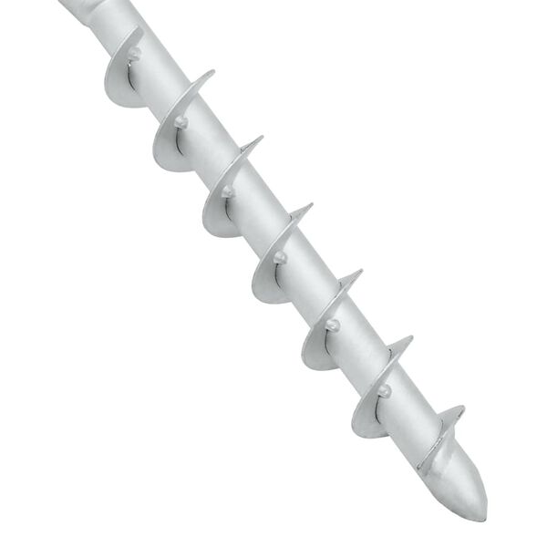 vidaXL Base de guarda-sol de enterrar com haste 16x16x52 cm aço