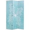 vidaXL Biombo dobr&aacute;vel com estampa de borboleta azul 120x170 cm