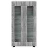vidaXL Buffet com prateleira FLORIN Cinza Sonoma 55,5 x 29 x 103 cm