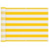 vidaXL Tela de Varanda Amarelo e Branco 75 x 200 cm