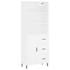 vidaXL Arm&aacute;rio alto 69,5x34x180 cm derivados de madeira branco