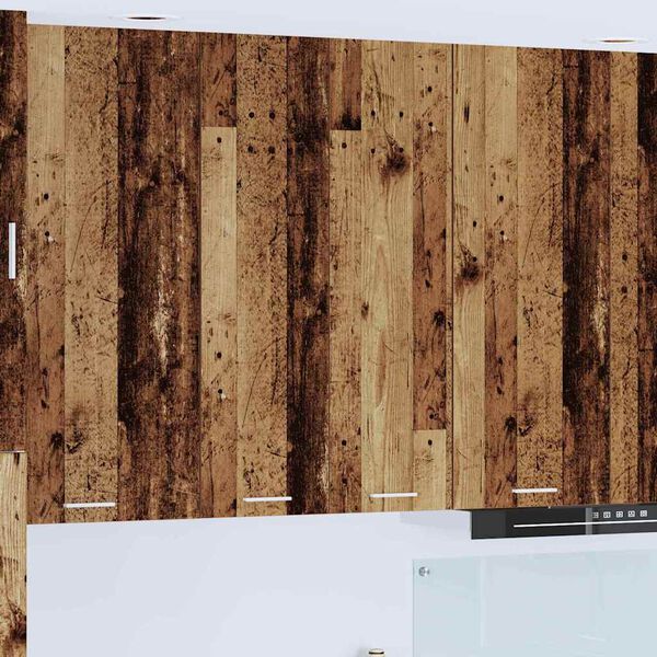 vidaXL Arm&aacute;rio suspenso com porta Madeira antiga 60 x 31 x 100 cm