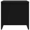 vidaXL Mesa de cabeceira 45x34x44,5 cm contraplacado preto