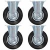 vidaXL Rodas fixas 4 pcs 125 mm