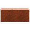 vidaXL Banco de jardim Ferro Enferrujado 100 x 40 x 43 cm A&ccedil;o corten