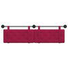 vidaXL Cabeceira Suspensa Vinho Vermelho 170 x 55 x 5 cm Veludo