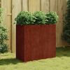 vidaXL Vaso/floreira 80x40x80 cm a&ccedil;o corten