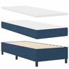 vidaXL Cama Box com colch&atilde;o com led Azul 80 x 200 cm tecido