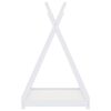vidaXL Estrutura de cama para crianças 90x200 cm pinho maciço branco