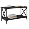 vidaXL Mesa de centro Carvalho preto 80 x 45 x 45.5 cm