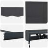 vidaXL Toldo Retr&aacute;til Antracite e Cinza 400 &times; 300 cm Lona e Alum&iacute;nio