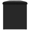 vidaXL Banco de arruma&ccedil;&atilde;o 102x42x45 cm derivados de madeira preto