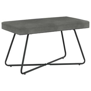 vidaXL banco Cinzento-Escuro 80 x 40 x 45 cm Veludo