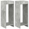 vidaXL Suporte para Plantas 2 unid. Cinzento Concreto 30 x 30 x 80 cm