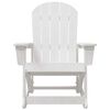 vidaXL Cadeira de Balanco Adirondack Branco 92 x 73,5 x 92 cm HDPE