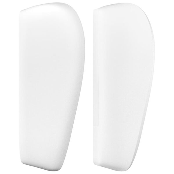 vidaXL Cabeceira de cama c/ abas couro artificial183x23x78/88cm branco