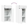 vidaXL Aparador 40x42,5x93 cm derivados de madeira branco