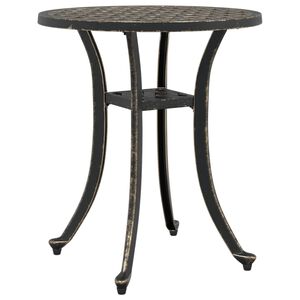 vidaXL Mesa de jardim &Oslash;48x53 cm alum&iacute;nio fundido bronze