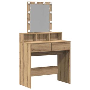 vidaXL Mesa de Maquiagem carvalho artisiano 80 x 41 x 144,5 cm