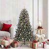 vidaXL &Aacute;rvore de Natal Artificial Verde 150 cm PVC, Pl&aacute;stico e A&ccedil;o