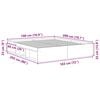 vidaXL Estrutura de cama super king size 180x200 cm branco