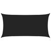 vidaXL Vela de Sombra Preto 2,5 x 6 m HDPE