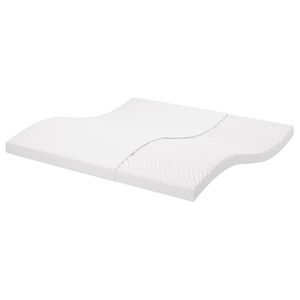 vidaXL Colch&atilde;o de espuma 200x200 cm 7 zonas dureza 20 ILD branco