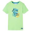 vidaXL T-shirt de crian&ccedil;a verde n&eacute;on 116
