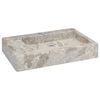 vidaXL Lavat&oacute;rio 58x39x10 cm m&aacute;rmore cinzento