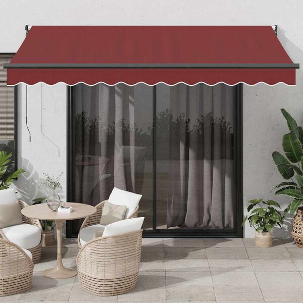 vidaXL Toldo retr&aacute;til autom&aacute;tico 350x250 cm bord&ocirc;