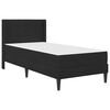 vidaXL Estrutura da Cama com colch&atilde;o Preto 90 x 200 cm Veludo