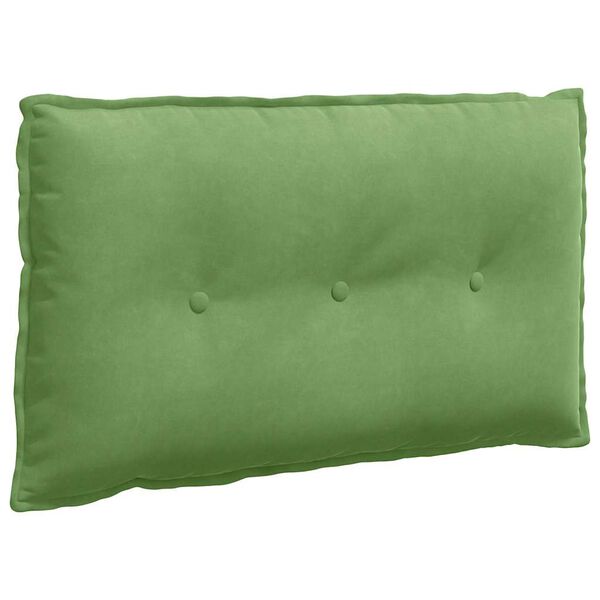 vidaXL Travesseiro para Costas Verde Claro 80 x 50 cm