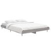 vidaXL Estrutura de cama 135x190 cm derivados de madeira cinza sonoma
