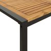 vidaXL Mesa jardim c/ pernas em forma de U 160x80x75 cm ac&aacute;cia maci&ccedil;a