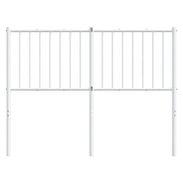 vidaXL Cabeceira de substitui&ccedil;&atilde;o 120 cm metal branco