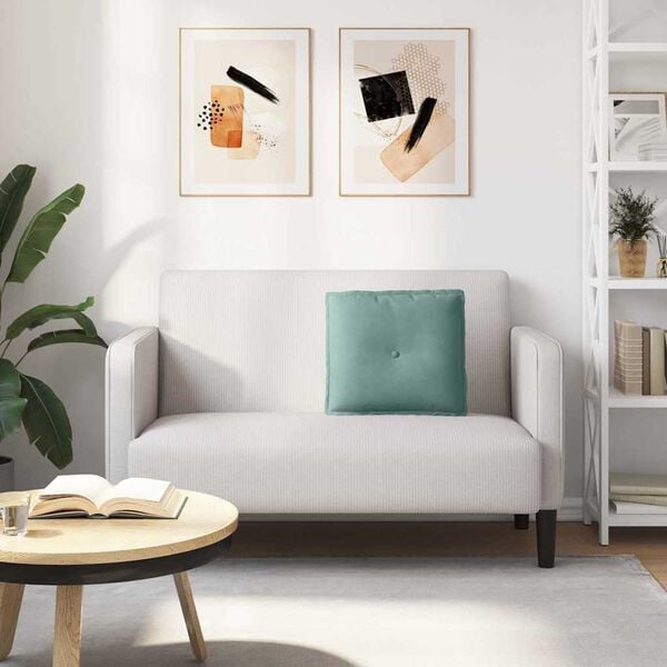 vidaXL Travesseiro para Costas Verde do Mar 50 x 45 cm